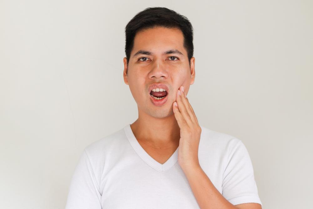 Dentist discussing treatment